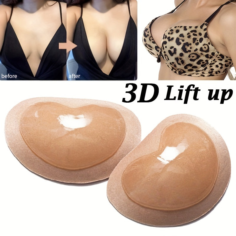 Womens Invisible PushUp Bra Inserts with Nipple Covers