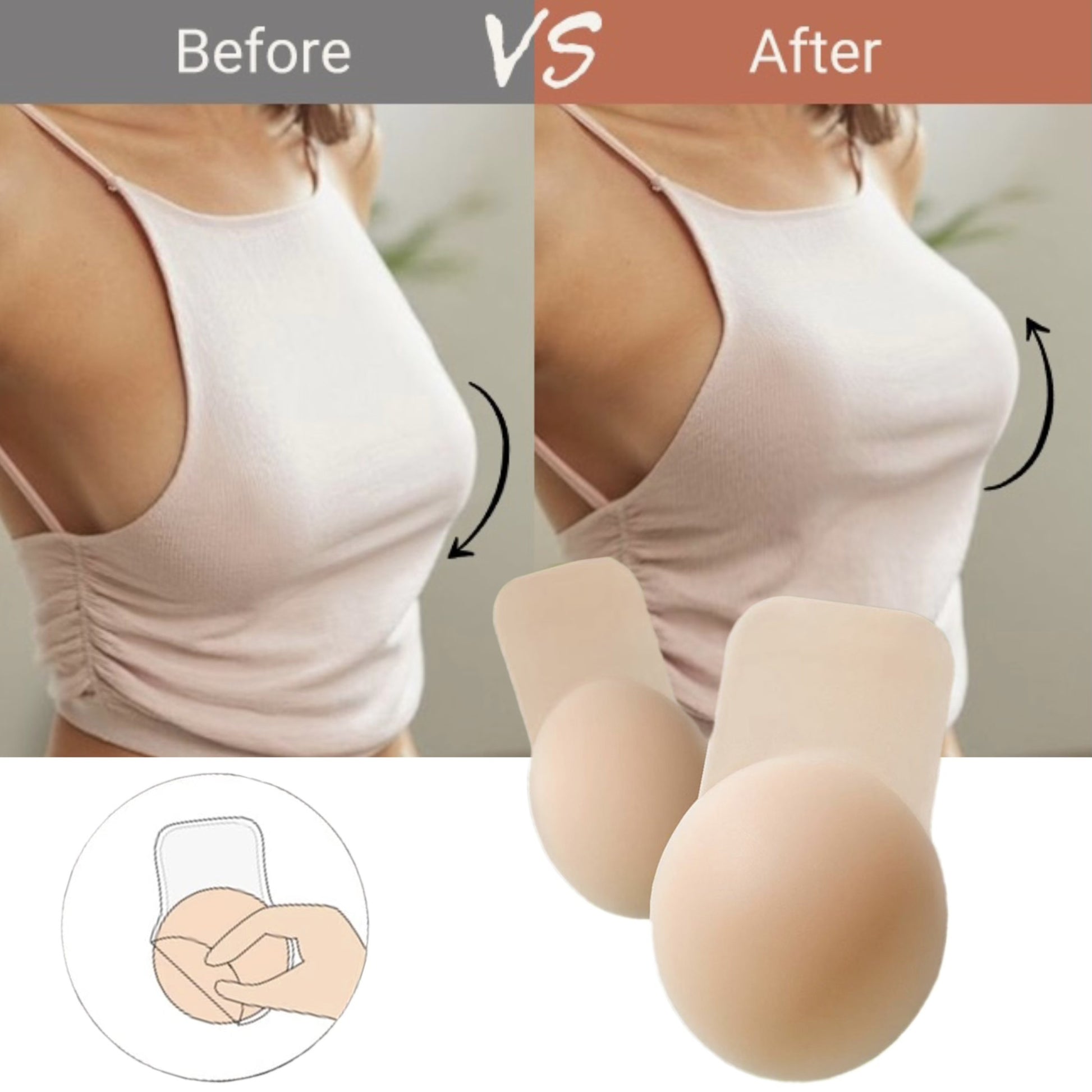 Invisible SelfAdhesive Lifting Nipple Covers for Elegant Silhouette